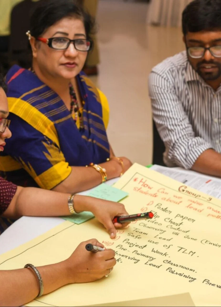 Group of people panning